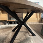 Eetkamertafel Mango ovaal 200cm, naturel